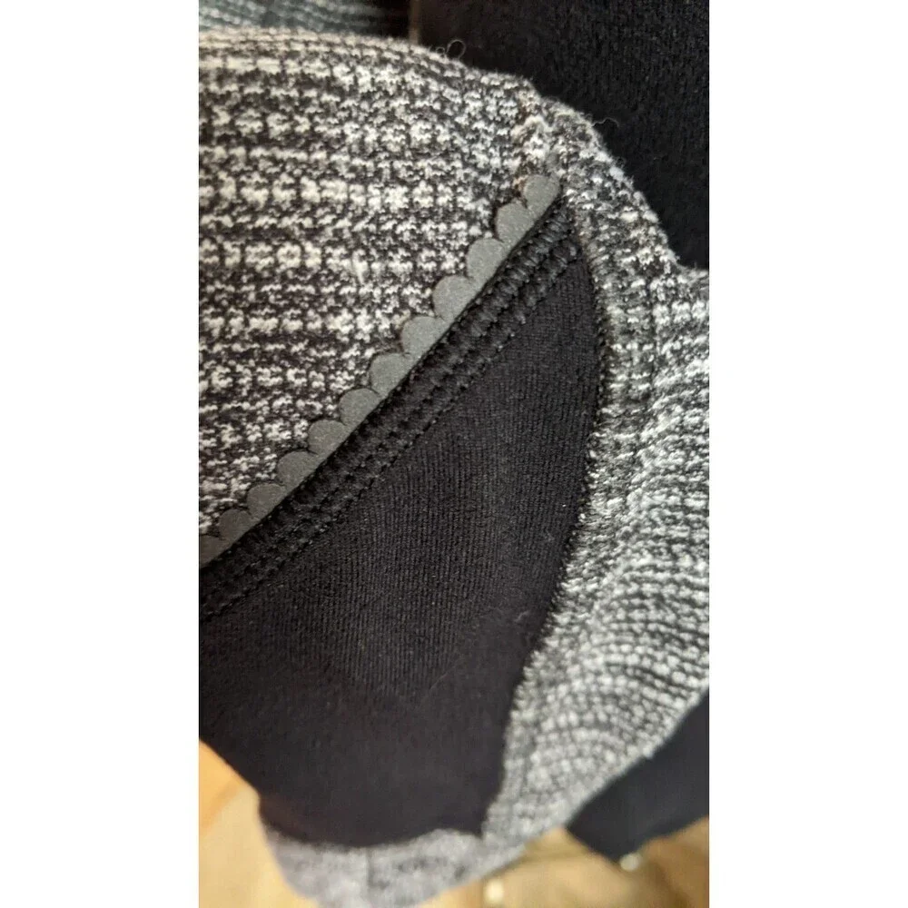 Women's Lululemon Race Your Pace 1/2 Zip Black / Coco Pique Black Pullover Top 6